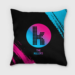Подушка квадратная The Killers - neon gradient, цвет: 3D-принт