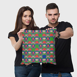 Подушка квадратная Пиксельный рисунок поп арт, цвет: 3D-принт — фото 2