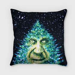 Подушка квадратная Мудрое Новогоднее Дерево, цвет: 3D-принт