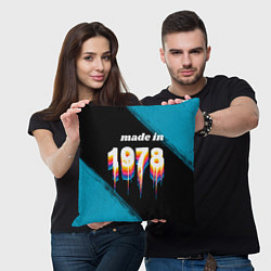 Подушка квадратная Made in 1978: liquid art, цвет: 3D-принт — фото 2