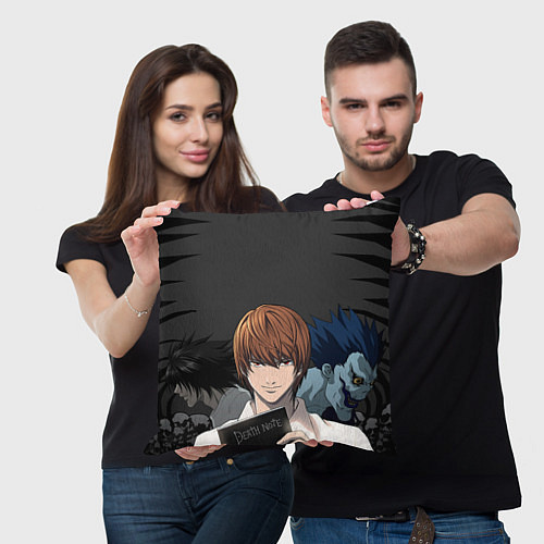 Подушка квадратная Death note / 3D-принт – фото 3