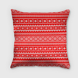 Подушка квадратная Jacquard pattern, цвет: 3D-принт
