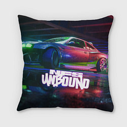 Подушка квадратная NFS unbound nissan drift, цвет: 3D-принт