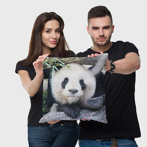 Подушка квадратная Панда отдыхает / 3D-принт – фото 3