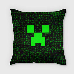 Подушка квадратная Minecraft green squares, цвет: 3D-принт
