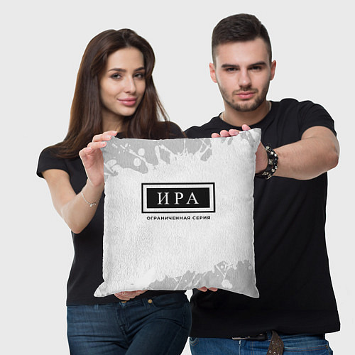 Подушка квадратная Ира: ограниченная серия / 3D-принт – фото 3