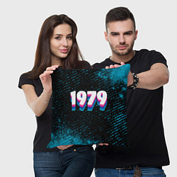 Подушка квадратная Made in 1979: vintage art, цвет: 3D-принт — фото 2