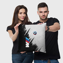 Подушка квадратная BMW - м комплектация, цвет: 3D-принт — фото 2