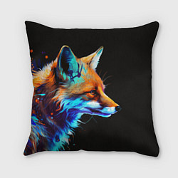 Подушка квадратная Красочная лисичка, цвет: 3D-принт