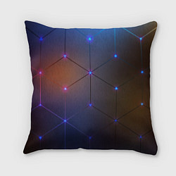 Подушка квадратная Космические треугольники, цвет: 3D-принт