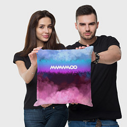 Подушка квадратная Mamamoo clouds, цвет: 3D-принт — фото 2