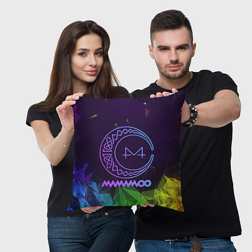 Подушка квадратная Mamamoo emblem / 3D-принт – фото 3