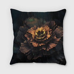 Подушка квадратная Midjourney цветок под дождем, цвет: 3D-принт