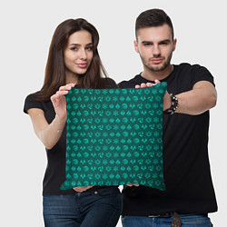 Подушка квадратная Паттерн элементали под анемо, цвет: 3D-принт — фото 2