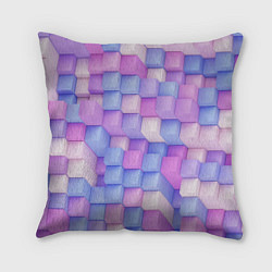 Подушка квадратная Абстрактный кубический паттерн, цвет: 3D-принт