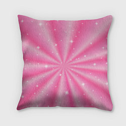 Подушка квадратная Pink holography, цвет: 3D-принт