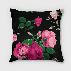 Подушка квадратная Шипы и розы, цвет: 3D-принт
