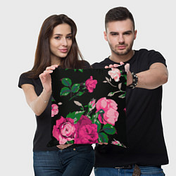 Подушка квадратная Шипы и розы, цвет: 3D-принт — фото 2