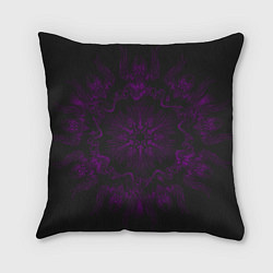 Подушка квадратная Фиолетовый узор, цвет: 3D-принт