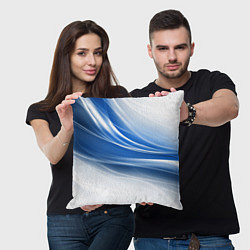 Подушка квадратная Ледяной поток ветра, цвет: 3D-принт — фото 2