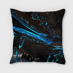 Подушка квадратная Digital space abstraction, цвет: 3D-принт
