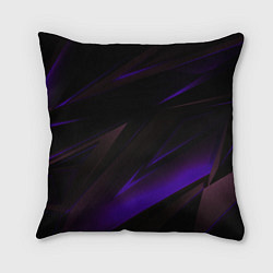 Подушка квадратная Blue stripes geometry, цвет: 3D-принт