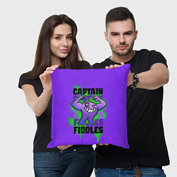 Подушка квадратная Капитан Фиддлс, цвет: 3D-принт — фото 2