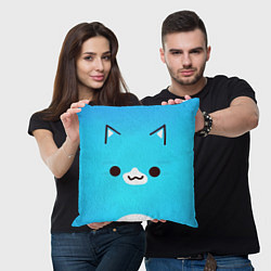 Подушка квадратная Geometry Dash Cat, цвет: 3D-принт — фото 2
