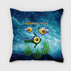 Подушка квадратная Subnautica, цвет: 3D-принт