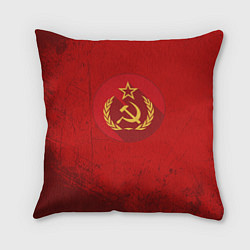 Подушка квадратная Тень СССР, цвет: 3D-принт