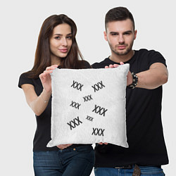 Подушка квадратная Разброс Иксов, цвет: 3D-принт — фото 2