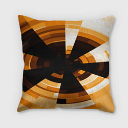 Подушка квадратная Абстрактный золотистый паттерн, цвет: 3D-принт