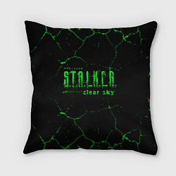 Подушка квадратная Stalker radiation art, цвет: 3D-принт