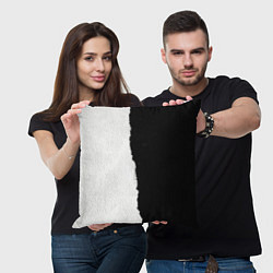 Подушка квадратная Вертикально оторванный лист бумаги, цвет: 3D-принт — фото 2