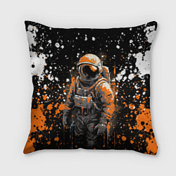 Подушка квадратная Астронавт в красках, цвет: 3D-принт