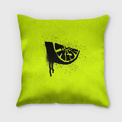 Подушка квадратная Fresh lime, цвет: 3D-принт