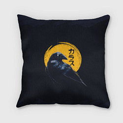 Подушка квадратная Raven and moon, цвет: 3D-принт