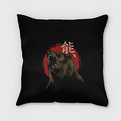 Подушка квадратная Japanese bear, цвет: 3D-принт