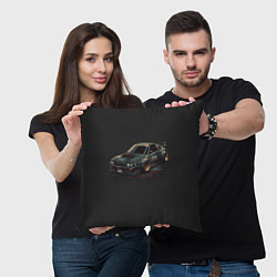 Подушка квадратная Nissan Skyline 2000 gtr, цвет: 3D-принт — фото 2