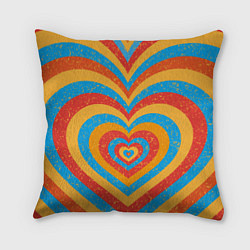 Подушка квадратная Sunny heart, цвет: 3D-принт