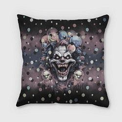 Подушка квадратная Клоун зомби, цвет: 3D-принт