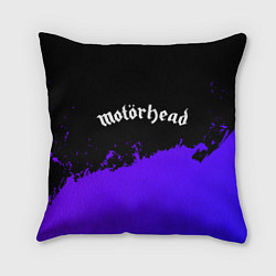 Подушка квадратная Motorhead purple grunge, цвет: 3D-принт