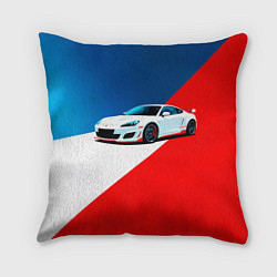 Подушка квадратная Нарисованный автомобиль, цвет: 3D-принт