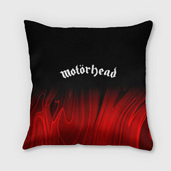 Подушка квадратная Motorhead red plasma, цвет: 3D-принт