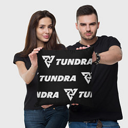 Подушка квадратная Tundra Esports black, цвет: 3D-принт — фото 2