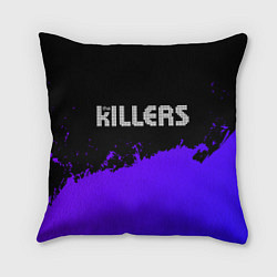 Подушка квадратная The Killers purple grunge, цвет: 3D-принт