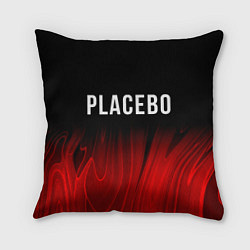 Подушка квадратная Placebo red plasma, цвет: 3D-принт