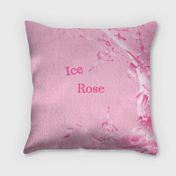 Подушка квадратная Ice Rose, цвет: 3D-принт
