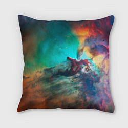 Подушка квадратная Аморфный цветастый космос, цвет: 3D-принт