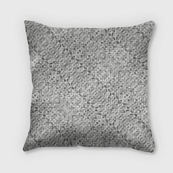 Подушка квадратная Серебряное плетение, цвет: 3D-принт